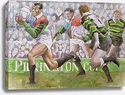 Постер Болл Гарет (совр) Rugby Match: Harlequins v Northampton, 1992