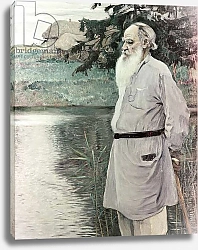 Постер Нестеров Михаил Portrait of Leo Tolstoy