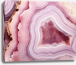 Постер Geode of pink agate stone 5