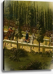 Постер Школа: Немецкая 18в. Frederick the Great on Horseback in the Maulbeerallee near Sanssouci, 1770