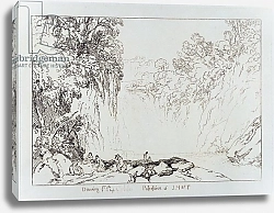 Постер Тернер Вильям (последователи) The Fall of the Clyde, engraved by Charles Turner 1859-60
