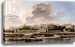 Постер Рагуне Николя The Quay and Village of Passy in 1757