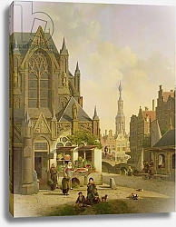 Постер Верхейен Ян Vegetable stall in a Dutch town