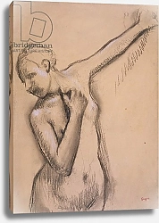 Постер Дега Эдгар (Edgar Degas) Half Length Nude Girl, c.1895