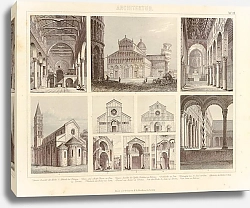 Постер Итальянская архитектура: Флоренция, Пиза, Верона, Модена