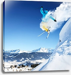 Постер Прыгающий горнолыжник