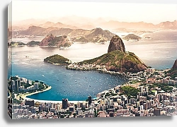 Постер Закат над Рио-де-Жанейро, Бразилия