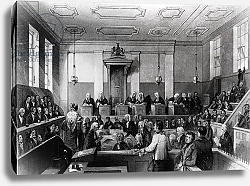 Постер Шепард Томас (последователи) Central Criminal Court, The Old Bailey, engraved by H. Melville