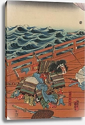 Постер Куниеси Утагава Saga gorō mitsutoki
