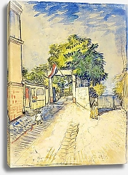 Постер Ван Гог Винсент (Vincent Van Gogh) Вход в Мулен де ла Галетт, 1887