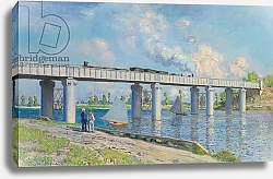 Постер Моне Клод (Claude Monet) Railway Bridge at Argenteuil, 1873