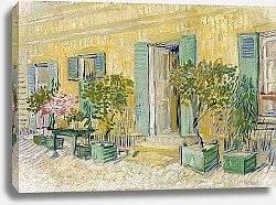 Постер Ван Гог Винсент (Vincent Van Gogh) Внешний вид ресторана в Аньере, 1887 г.