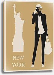 Постер Девушка в Нью-Йорке