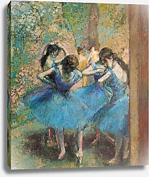 Постер Дега Эдгар (Edgar Degas) Dancers in blue, 1890