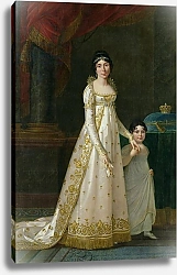 Постер Лефевр Робер Portrait of Marie-Julie Clary Queen of Naples with her daughter Zenaide Bonaparte 1807