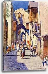 Постер Морли Гарри A Street in Jerusalem, c.1910