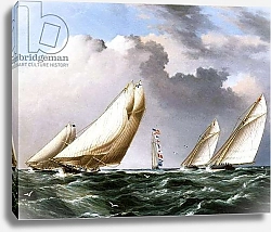 Постер Баттерсворт Джеймс American Yachts Racing, c.1875