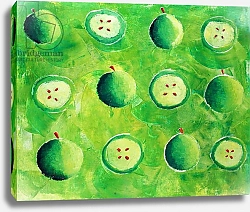 Постер Николс Жюли (совр) Apples in Halves, 2006