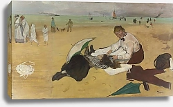 Постер Дега Эдгар (Edgar Degas) Сцена на пляже