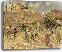 Постер Писсарро Камиль (Camille Pissarro) The Harvest, 1883