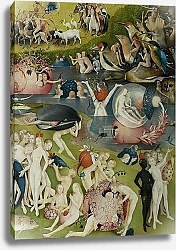 Постер Босх Иероним The Garden of Earthly Delights: Allegory of Luxury, detail of the central panel, c.1500 3