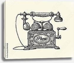 Постер Старинный телефон