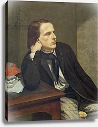 Постер Курбе Гюстав (Gustave Courbet) Portrait of Paul Ansout, 1844