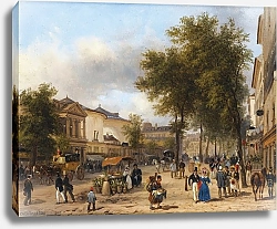 Постер Канелла Джузеппе Paris, Vue du Théâtre des Variétés sur le Boulevard Montmartre