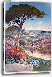 Постер Хьюго Алесси Poster advertising Hyeres, Provence