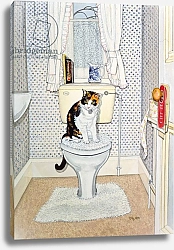 Постер Дитц (совр) Cat on the Loo, 1991