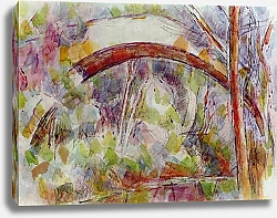 Постер Сезанн Поль (Paul Cezanne) Река у моста трёх источников