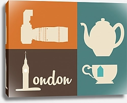 Постер Лондон, символы Англии 4