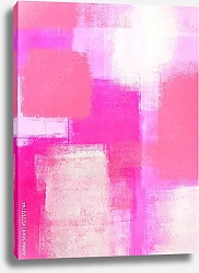 Постер Ярко-розовая абстракция