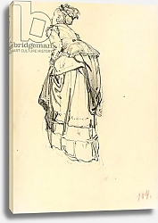 Постер Репин Илья Woman in Dress from Behind, c. 1872-1875