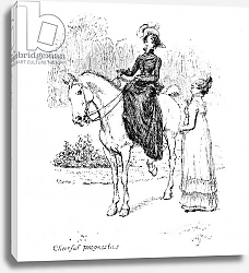 Постер Томсон Хью (грав) 'Cheerful prognostics', illustration from 'Pride & Prejudice' by Jane Austen