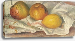 Постер Ренуар Пьер (Pierre-Auguste Renoir) Two Apples and a Lemon