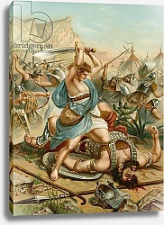 Постер Эббингхаус Вильгельм (1864-1951) David kills Goliath