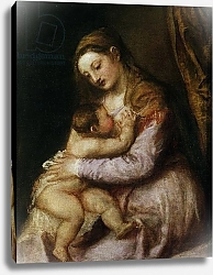 Постер Тициан (Tiziano Vecellio) The Virgin and Child, c.1570-76