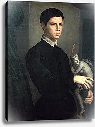 Постер Бронзино Анджело Portrait of a Sculptor, possibly Baccio Bandinelli
