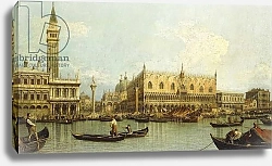 Постер Каналетто (Giovanni Antonio Canal) The Molo, Venice, from the Bacino di S. Marco,
