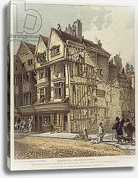 Постер Смит Джон (грав) Houses lately standing on the North Side of Long Land, Smithfield, 1813