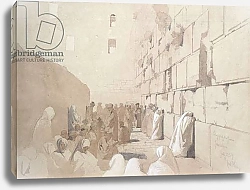 Постер Хааг Карл 'Am Klageplatz der Juden', Wailing Wall at Jerusalem, 1869