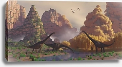 Постер Динозавры Сауроупозидона