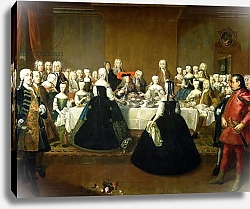 Постер Мейтенс Мартин Wedding Breakfast of Empress Maria Theresa of Austria Francis I, c.1736