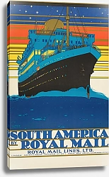 Постер South America By Royal Mail