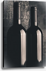 Постер Выдержанное вино. Чёрно-белое фото