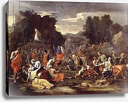 Постер Пуссен Никола (Nicolas Poussin) The Gathering of Manna, c.1637-9