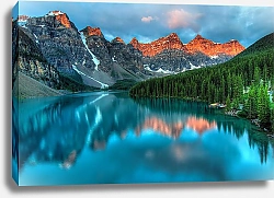 Постер Голубое горное озеро