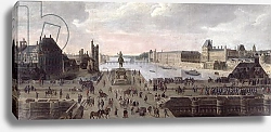 Постер Школа: Фламандская 17 в. View of the Pont-Neuf and the River Seine looking downstream, c.1633