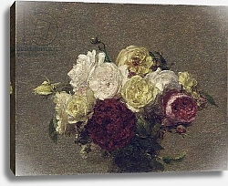 Постер Фантен-Латур Анри Bouquet of Roses, 1879